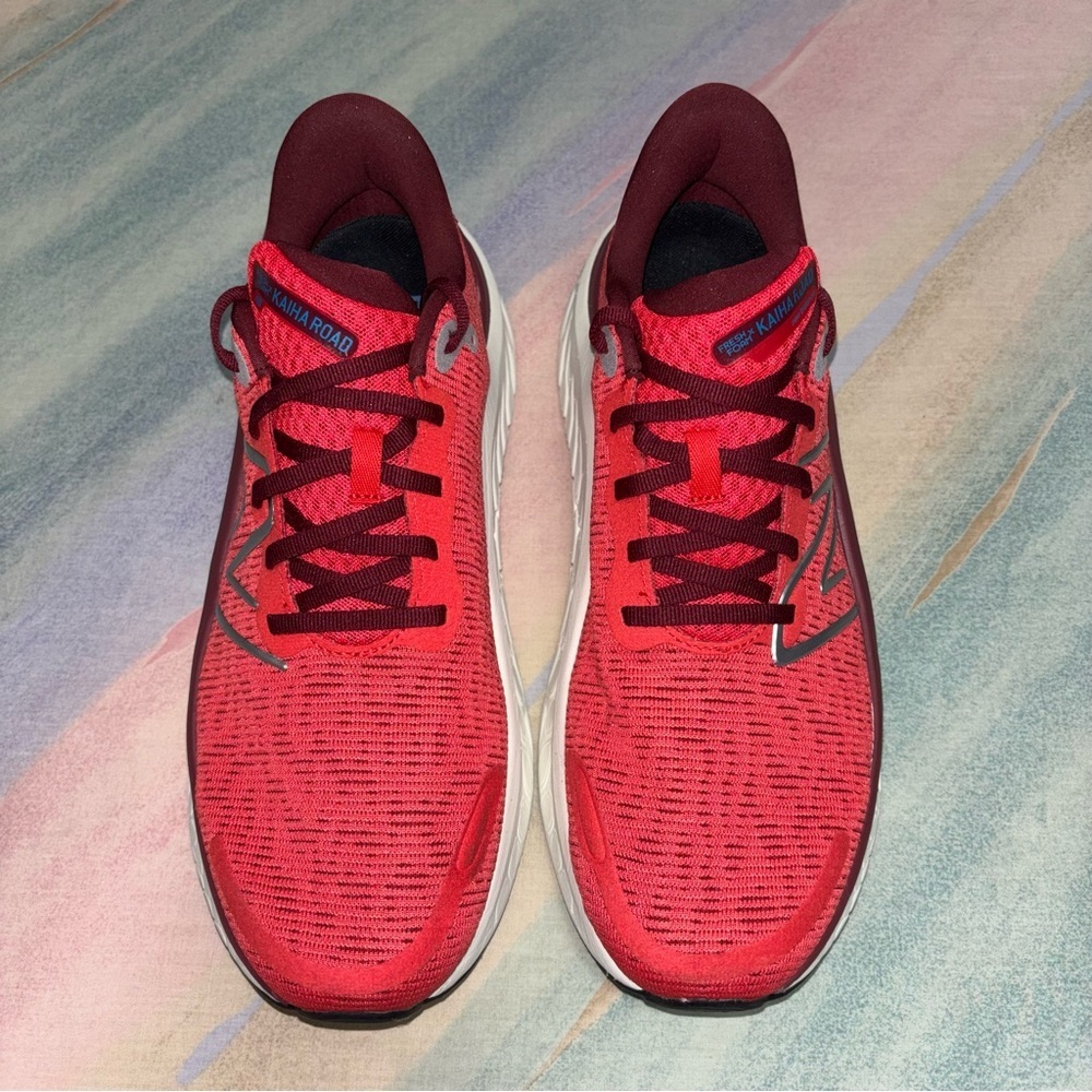 New Balance Shoes Mens size 10 Fresh Foam x Kaiha Road Red White Chunky Road - Picture 2 of 9